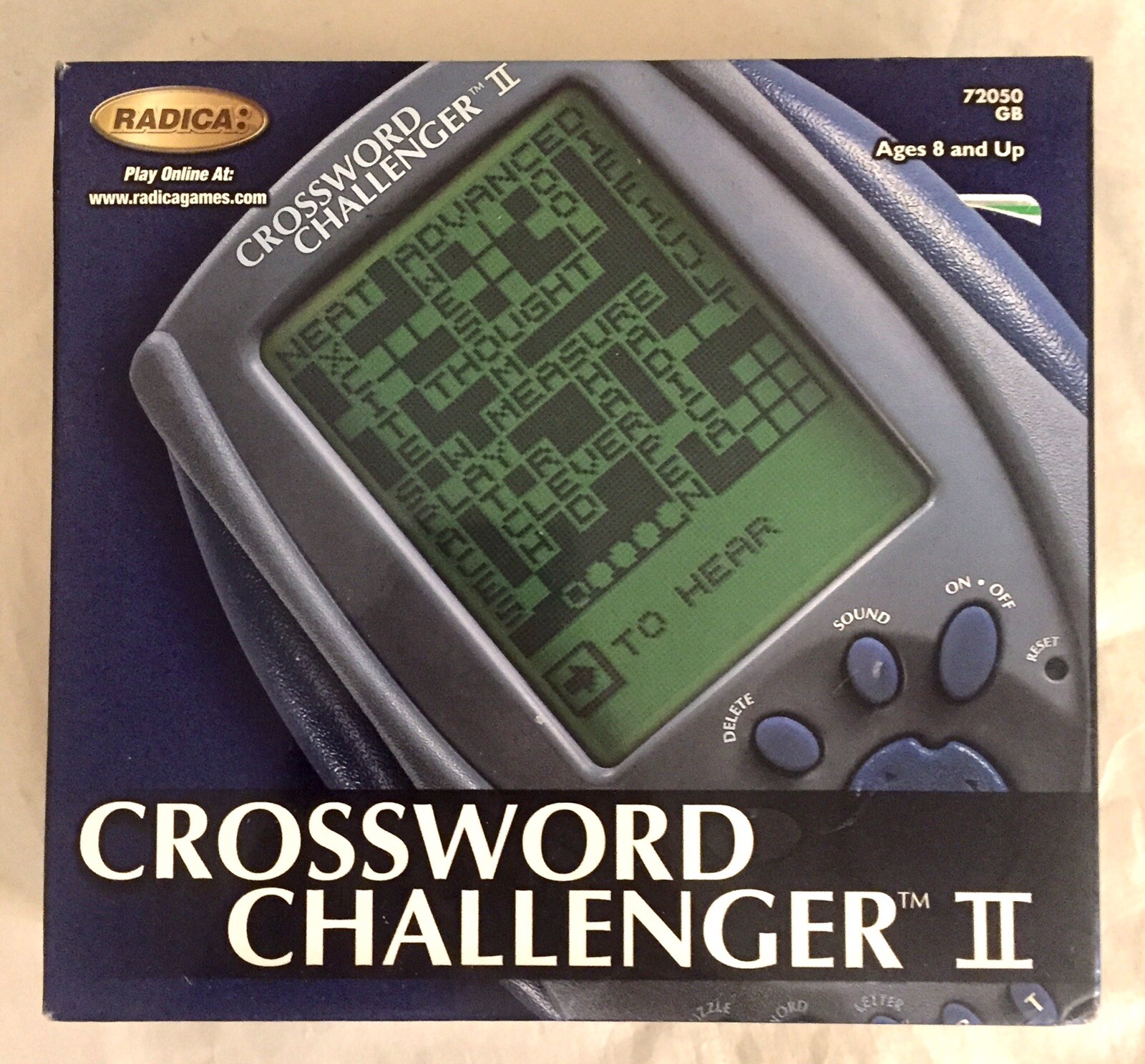 NEW In Box, Radica Crossword Challenger II 2 Game (Model 72050) 2001