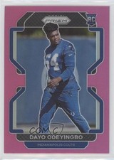 2021 Panini Prizm Rookie Pink Prizm Dayo Odeyingbo #387 3t1