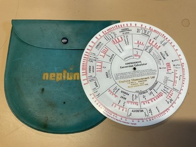 Vintage Neptune Measurement Comprehensive Conversion Calculator