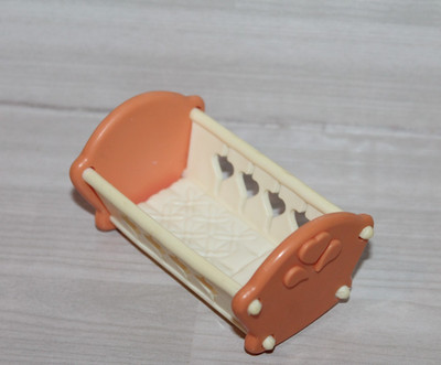 Fisher-Price Loving Family Dollhouse Pink Cradle Rocking Baby Bed for Nursery