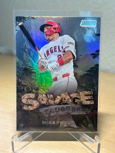2025 Topps Stadium Club Mike Trout #SS-13 Savage Sluggers Los Angeles Angels