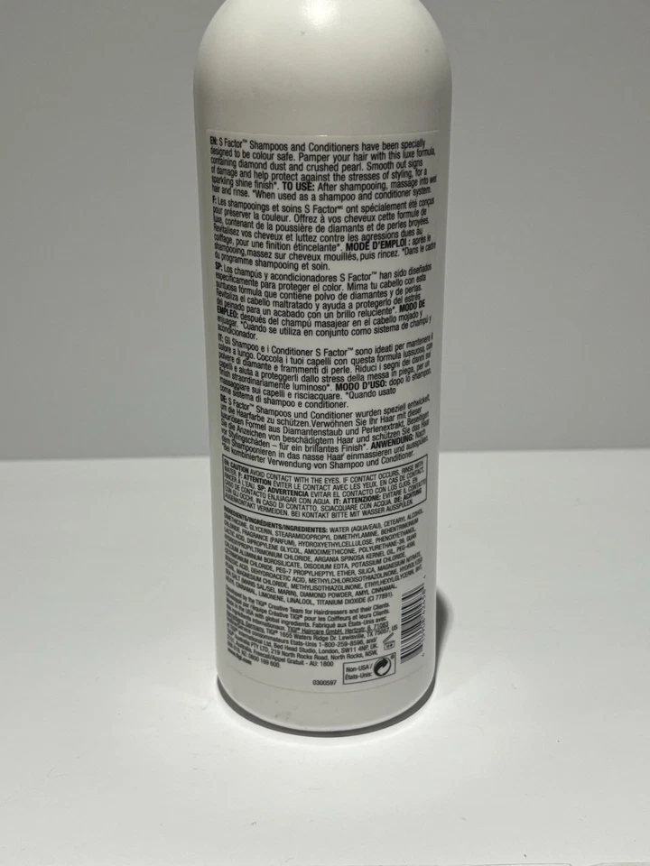 TIGI S-FACTOR  Stunning Volume Conditioner 25.36 oz for Fine  Hair - Color Safe - Image 2 of 2
