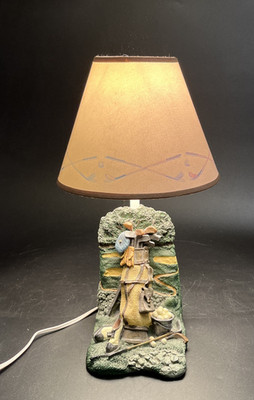Figi Graphics Vtg Desk Country Club Table Golf Lamp Man Cave Dad Gift Den 13''