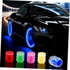 20 Pcs Glow in The Dark Tire Valve Caps Fluorescent Tire Valve Stem Colorful