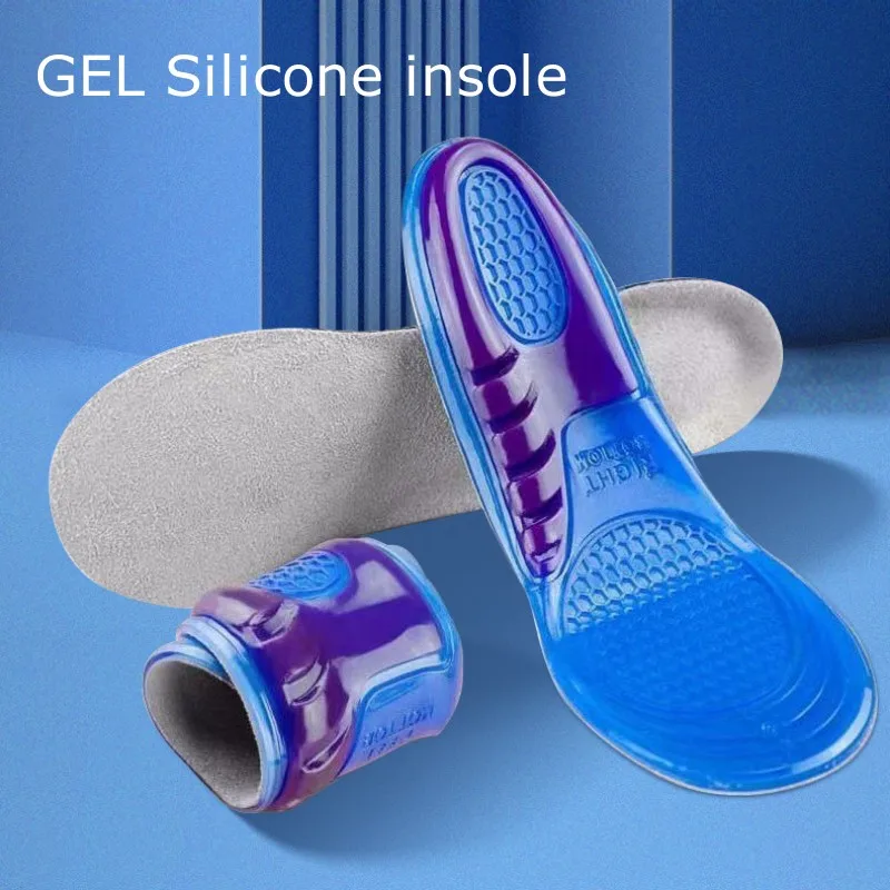 New Gel Silicone Insoles Arch Support Soft Shoe Inserts Anti Slip Fast Shipping