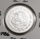 Mexico 25 Pesos 1985 World Cup Mexico 1986 .720 Coin Silver, Mundial Mexico 1986 — photo 2