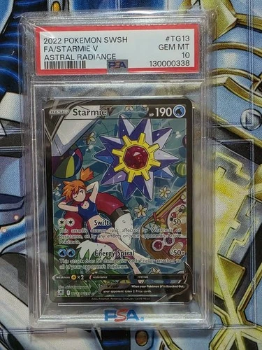 PSA 10 Starmie V Astral Radiance Pokemon Card Trainer Gallery TG13/TG30 2022