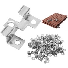 100~200Pcs Composite Decking Clips Hidden Fixings Stainless Steel Fasteners UK