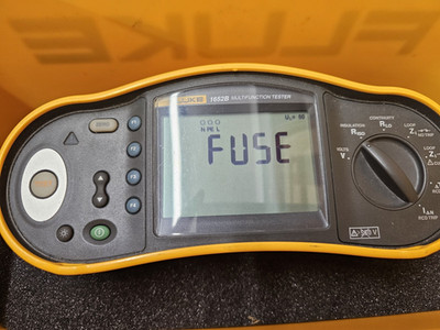 Fluke 1652 Multifunktionstest und Box - ohne Sonde oder Kabel - benötigt SICHERUNG