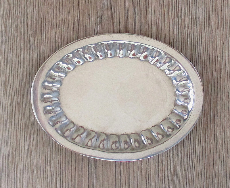Vintage Mexico Plata 925 MG-132 Sterling Silver Miniature Mini Tray Platter