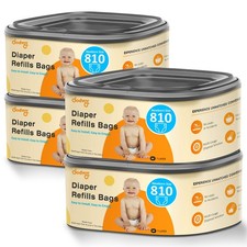 Jumbo Square Diaper Bags Refill with Diaper Genie Classic/Compact/Select Pail...