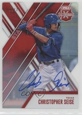 2017 Panini Elite Extra Edition Status Red Die-Cut 12/75 Chris Seise Auto 8k4
