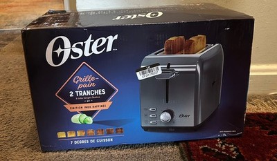 Brand New Oster 2-Slice Toaster with Extra Wide Slots Stainless Steel