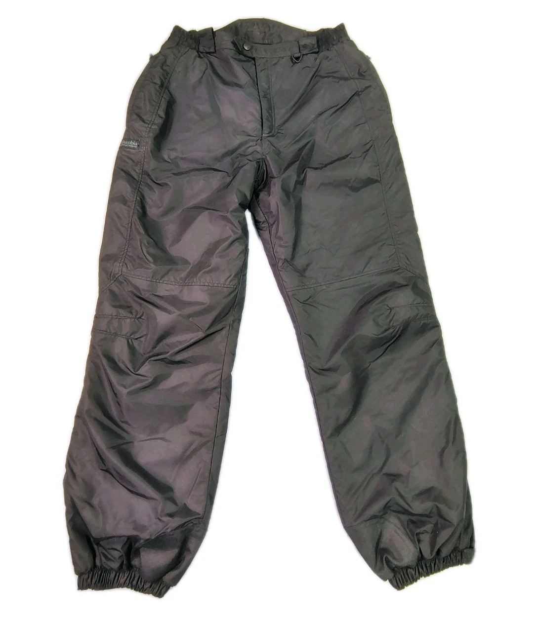Columbia Mens Large Insulated Snow Ski Pants Black Nylon Outdoor Snowboard