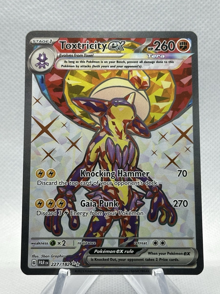 Pokémon Card TCG - Toxtricity EX 227/182 - Paradox Rift - Ultra