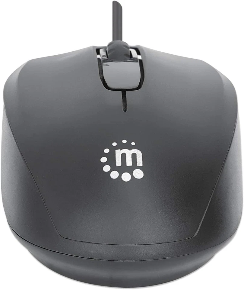 Manhattan Comfort II Optical USB Mouse Black - Image 2 of 4