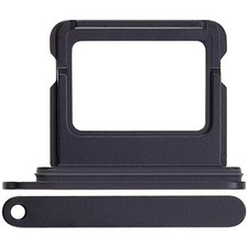 Single Sim Card Tray Replacement For i Phone 16 / 16 Plus Black