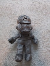Plush Nintendo Silver Super Mario Stuffed Figure 2020 - 10" Tall