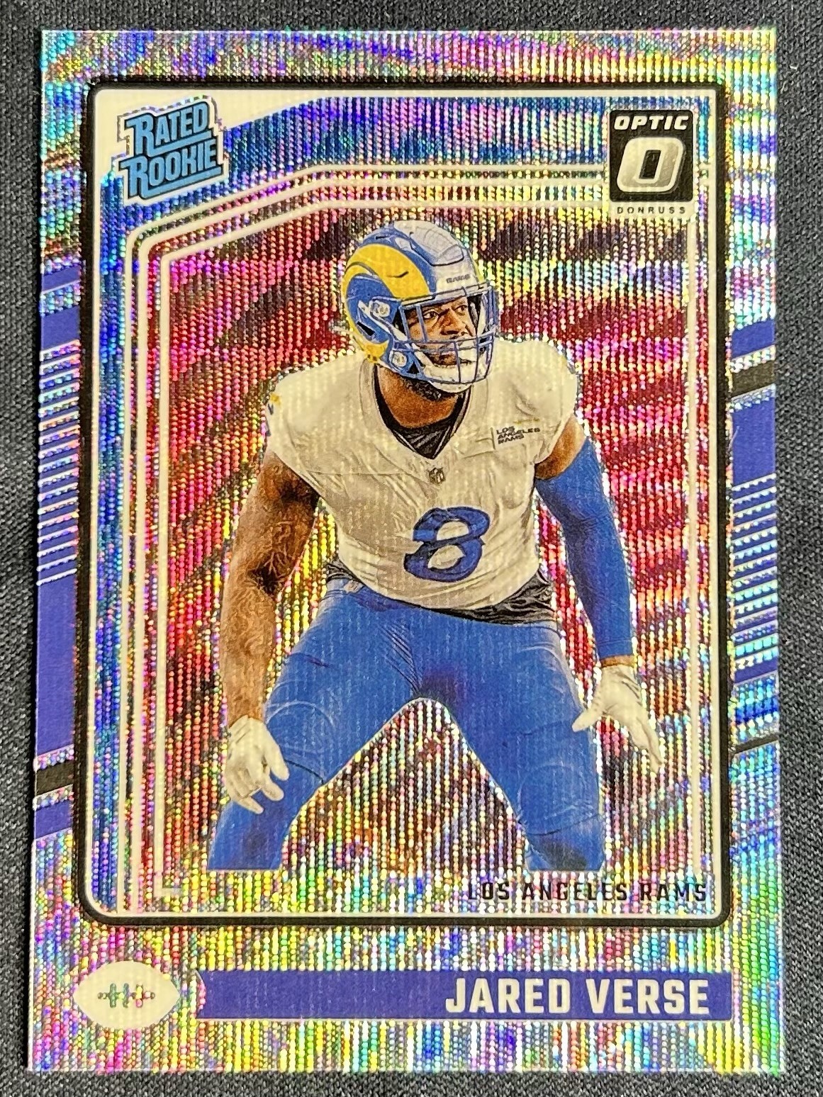 Jared Verse 2024 Donruss Optic Rated Rookie Silver Wave /300 #242 RC LA Rams