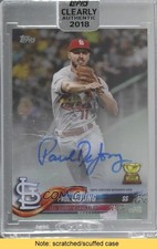 2018 Topps Clearly Authentic Auto Paul DeJong #CAA-PD Auto READ 1i0