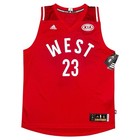 NWT Mens Adidas Authentic Red NBA 2016 All Star West Anthony Davis #23 Jersey XL