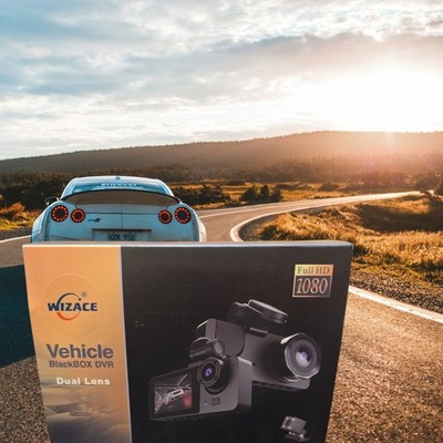 WIZACE-Dual Lens - Vehicle BlackBox DVR Full HD 1080 Dash Cam  FREE SHIPPING 