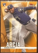 2017 Topps Finest Orlando Arcia Milwaukee Brewers Rookie #40 /10