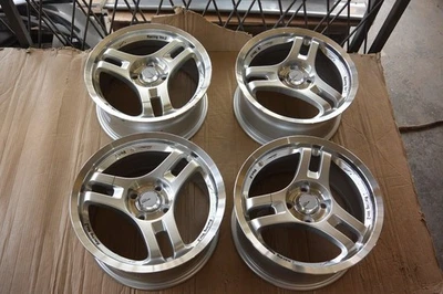 Para Honda ek9 ef8 ef9 sb3 eg6 dc2 civic JDM 15" Trispoke Style llantas llantas - Imagen 1 de 4