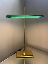 Flos Goldman Table Lamp by Ron Gilad Green Glass Brass LED Desk Lamp Authentic