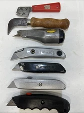 Lot Sale Of Utility Knives Vintage Stanley, Husky & Various Brands
