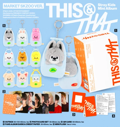 [PRE ORDER] STRAY KIDS SKZ THIS & THAT MINI ALBUM (MARKET SKZOO VER.) OFFICIAL - product listing photo
