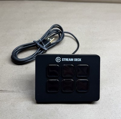 Elgato Stream Deck Mini 6-Key Wired Programmable Keyboard Black