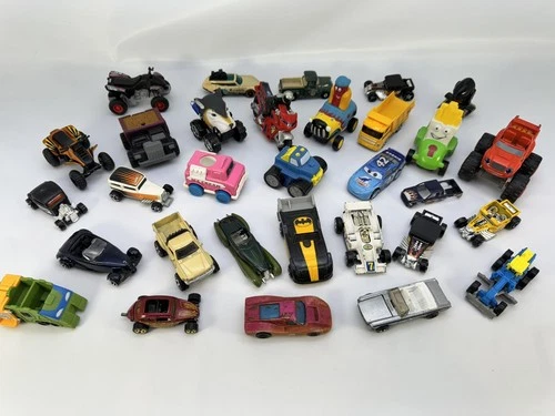 Mixed lot of Vintage and modern Diecast Cars hot wheels sizzlers 1969 red line