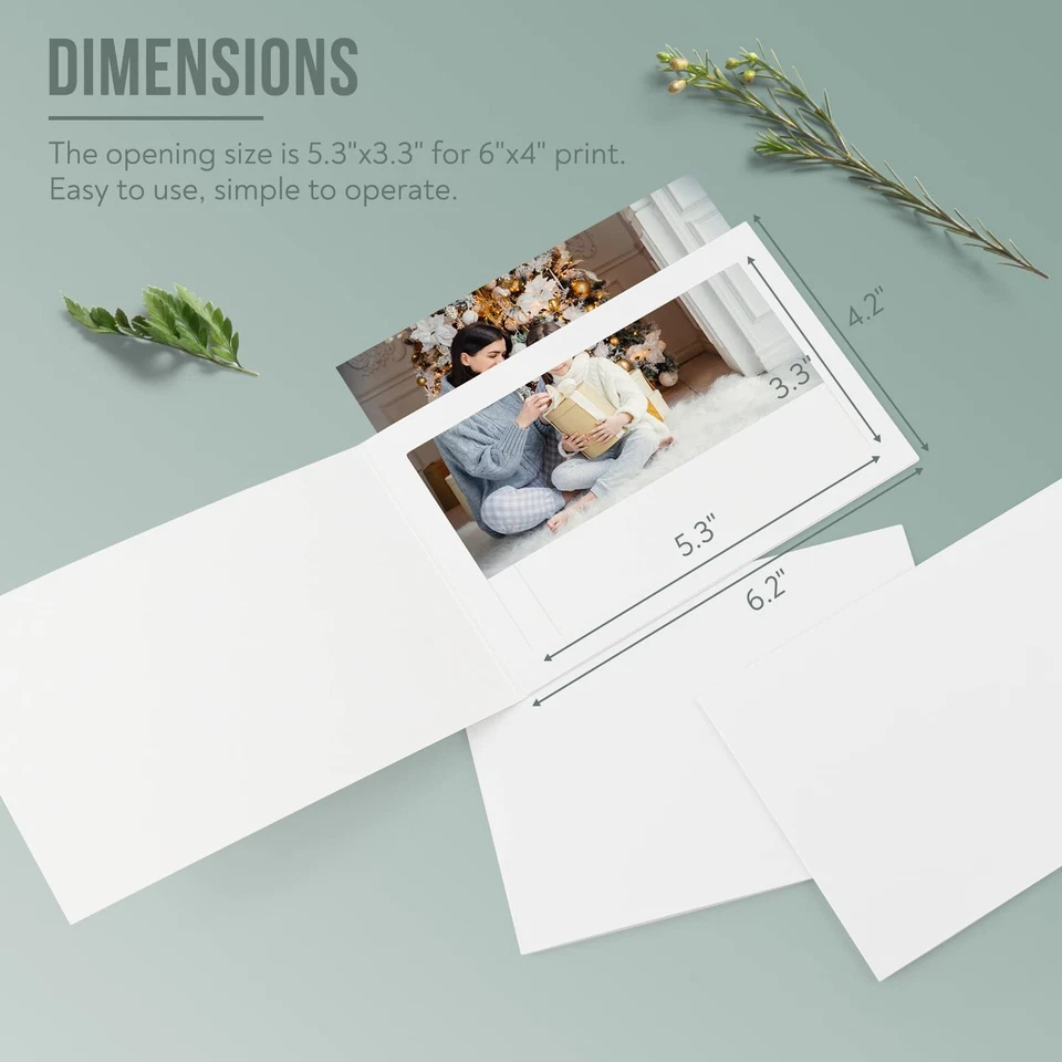 , Pack de 25, 4x6 o 6x4 Carpetas de Fotos, Marco de Cartón, Marco de Papel... Foto 2 de 4
