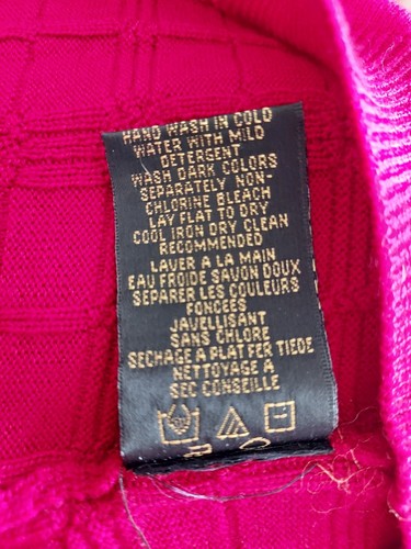 Amazing Limited Edition Bugatchi Merino Wool Sweater Red Large - Picture 9 of 14