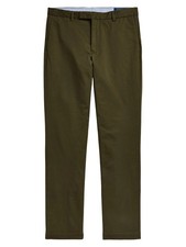  138 Polo Ralph Lauren Men's Stretch Straight-Leg Pants, Canopy Olive, 42X32