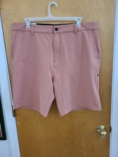 Hurley Trek Hybrid Shorts Men's Size 40 Orange NEW, 20" Hits At Knee
