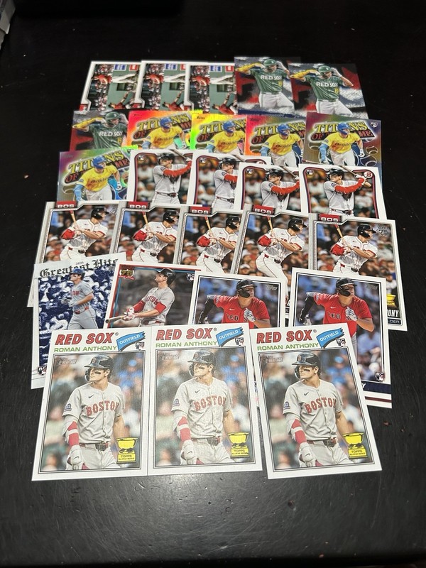 Roman Anthony Rookie 2026 Topps Heritage Bowman Flagship 26 Card Lot Red Sox