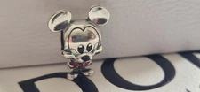Pandora Disney Mickey Mouse Charm Authentic 925 ALE Silver Excellent Cond