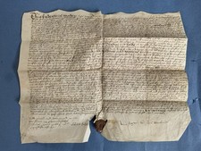 Remarkable Original Document From The Reign Of Queen Elizabeth I. -  1595