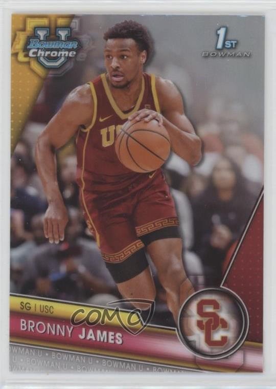 2023-24 Bowman U Chrome Refractor Bronny James #95 10qk
