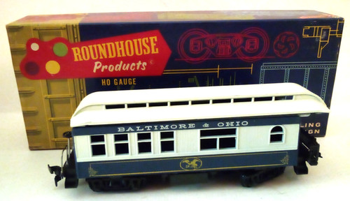 COCHE DE OBSERVACIÓN ROUNDHOUSE ESCALA HO #3729 BALTIMORE Y OHIO OVERTON SIN PROBAR | Zustand: Used