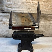 CASE XX 6375 LARGE STOCKMAN 1965-1969 USA ERA RED BONE POCKET WORN KNIFE