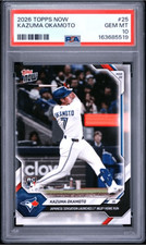 Graded 2026 Topps Now Kazuma Okamoto #25 Rookie RC Baseball Card PSA 10