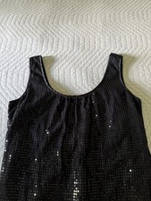 New York Company Black Sequin Sleeveless Sheath Party Dress Event Formal 16