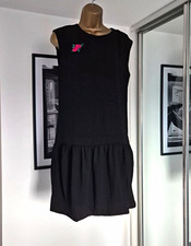🔥SALE🔥 Connection London Elegant Black Evening Dress Drop Waist Size 12 New