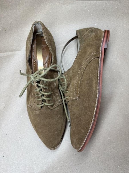 Women Frye Oxford Brown Suede 37.5