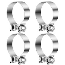 Pcs Muffler Clamp, 2 1/2" Narrow Band Muffler Clamp Stainless Steel 2.5 Inch 4