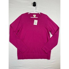 Crewcuts J.Crew Girls L 10-11 Hot Pink Lightweight Cotton Teddie Sweater NWT