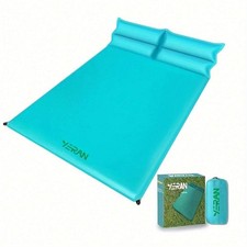 Luxury 2 Person Self Inflating Memory Foam Camping Mattress with Pillows 5R Warm